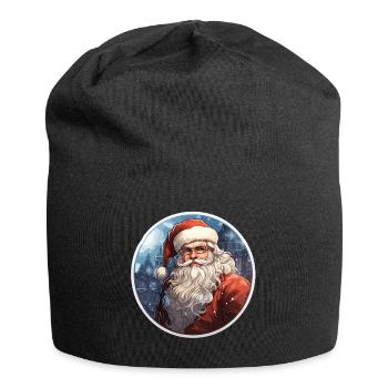 Santa Claus - illustration - Jersey Beanie - black - Front