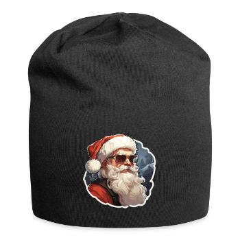 Santa Claus - illustration - Jersey Beanie - black - Front