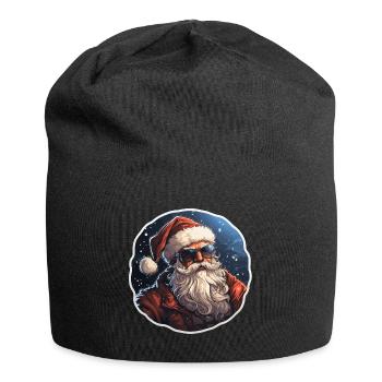 Santa Claus - illustration - Jersey Beanie - black - Front