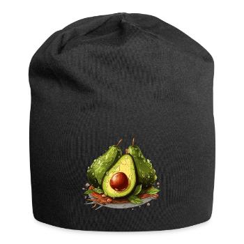 Avocado - Illustration - Jersey Beanie - black - Front