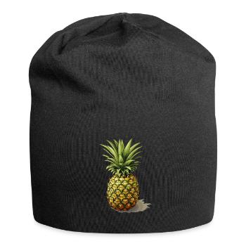 Pineapple - illustration - Jersey Beanie - black - Front