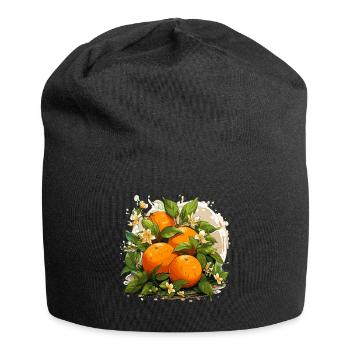 Orange - Illustration - Bonnet en jersey - noir - Devant