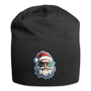 Santa Claus - illustration - Jersey Beanie - black - Front