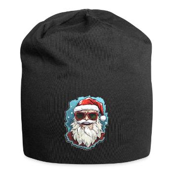Santa Claus - illustration - Jersey Beanie - black - Front