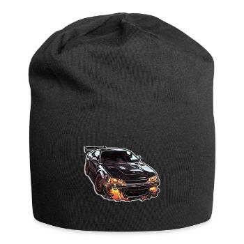 Car - Illustration - Jersey Beanie - black - Front