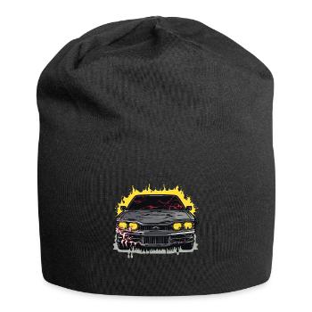 Car - Illustration - Jersey Beanie - black - Front