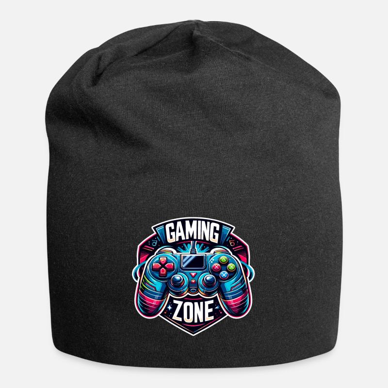 Gaming Zone - Controller Illustration - Jersey-Beanie - Schwarz
