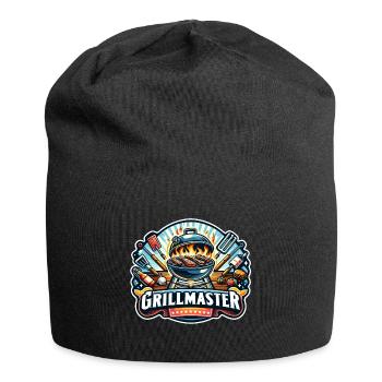 GrillMaster - Grill Illustration - Jersey-Beanie - Schwarz - Vorne