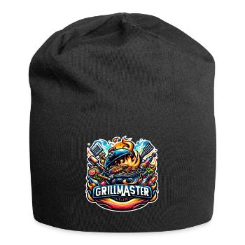 GrillMaster - Grill Illustration - Jersey-Beanie - Schwarz - Vorne