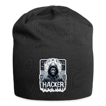 Hacker - Illustration - Bonnet en jersey - noir - Devant