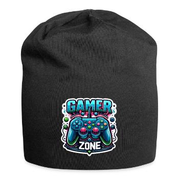 Gamer Zone - Controller Illustration - Jersey-Beanie - Schwarz - Vorne