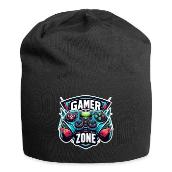 Gamer Zone - Controller Illustration - Jersey-Beanie - Schwarz - Vorne