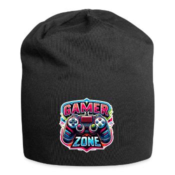Gamer Zone - Controller Illustration - Jersey-Beanie - Schwarz - Vorne