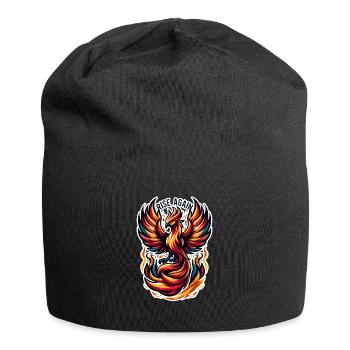 Rise Again - Phoenix Illustration - Jersey Beanie - black - Front