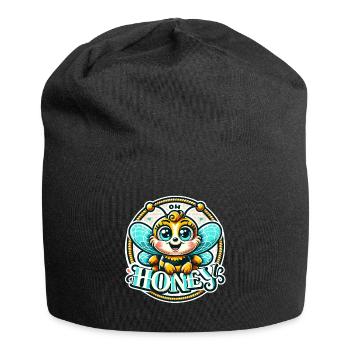 Oh Honey - Bees Illustration - Jersey Beanie - black - Front