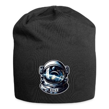 Dream Big - Astronaut Illustration - Jersey Beanie - black - Front