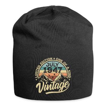 Born in July 1947 Born in July 1947 Born in July 1947 - Jersey Beanie - black - Front