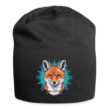 Fox - Illustration - Jersey Beanie - black - Front