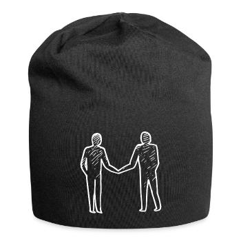 Menschen Verbundenheit Einheit - Jersey-Beanie - Schwarz - Vorne