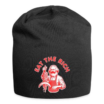 Eat the rich - Jersey Beanie - black - Front