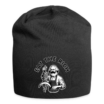 Eat the rich - Jersey Beanie - black - Front