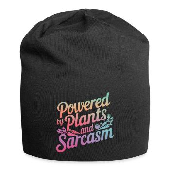 Vegetarian Vegan Veggie Vegetarian - Jersey Beanie - black - Front