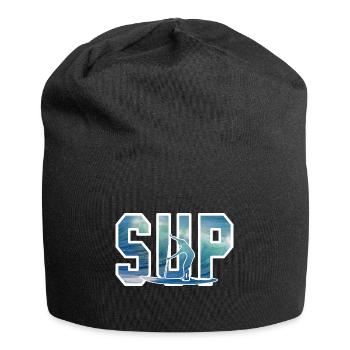 Stand up paddling cadeau standup paddler vague - Bonnet en jersey - noir - Devant