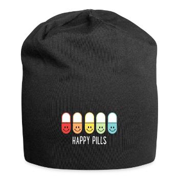 Les pilules heureuses - Bonnet en jersey - noir - Devant