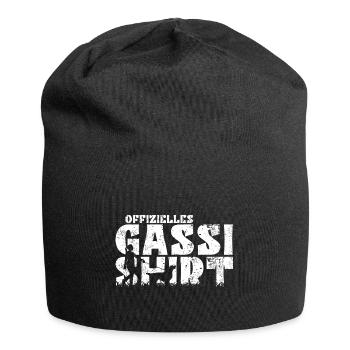 Flat Coated Retriever Offizielles Gassi Mama - Jersey-Beanie - Schwarz - Vorne