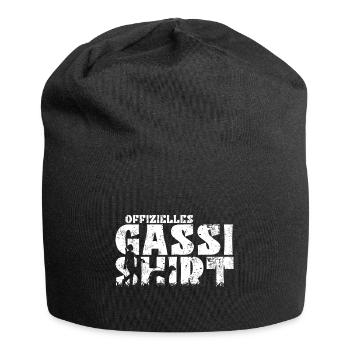 Schwarzwildbracke Slovenský Kopov Gassi Hunde Mama - Jersey-Beanie - Schwarz - Vorne