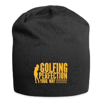 Golf - Golfclub Goldspieler Birdie Elite Luxus - Jersey-Beanie - Schwarz - Vorne