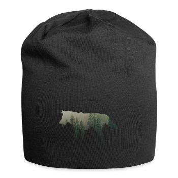 ice Wolf - Jersey Beanie - black - Front