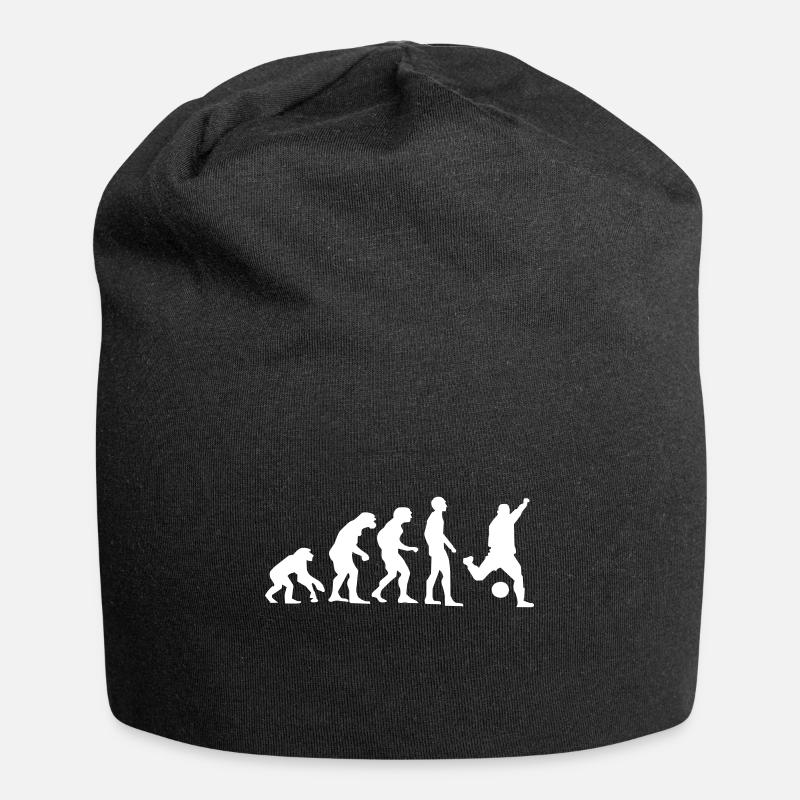 L'évolution du football - Bonnet en jersey - noir