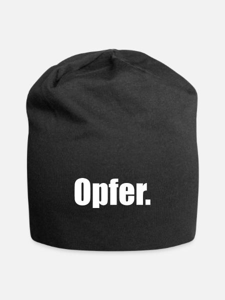 Opfer. - Jersey-Beanie - Schwarz