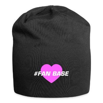 Fan Base Herz Liebe - Jersey-Beanie - Schwarz - Vorne