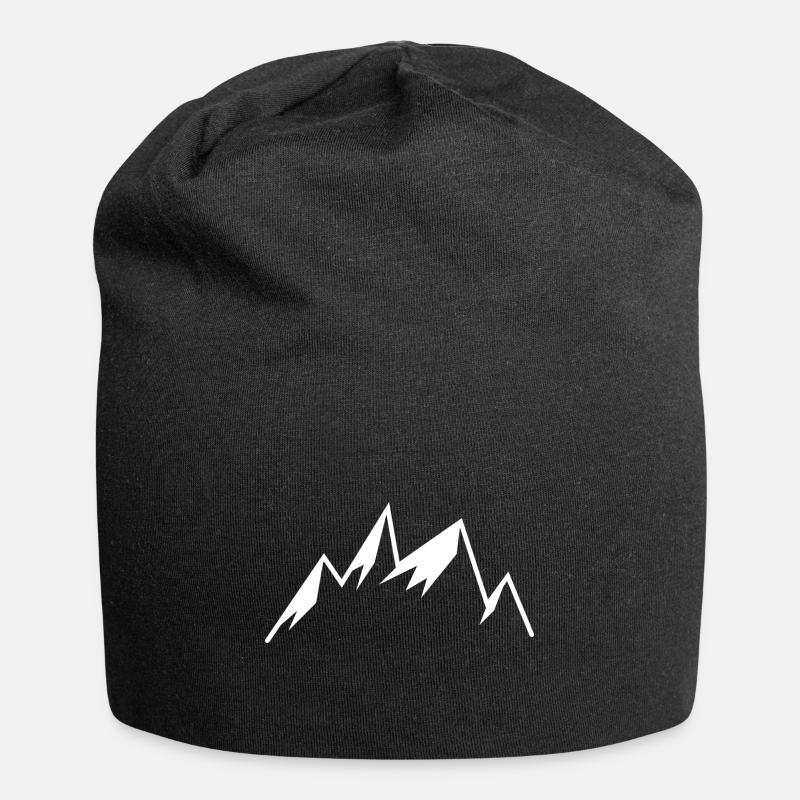 Berge Berg - Jersey-Beanie - Schwarz
