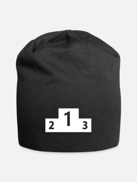 Sieger Podest - Jersey-Beanie - Schwarz