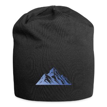 Silhouette de montagnes - Bonnet en jersey - noir - Devant
