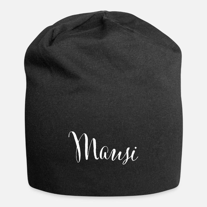 Mausi - Jersey-Beanie - Schwarz