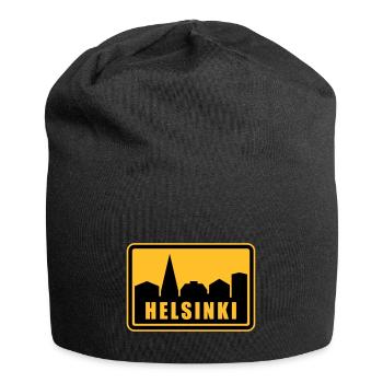 Helsinki - Jersey-Beanie - Schwarz - Vorne