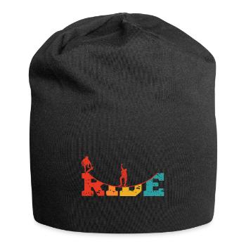Vintage Skateboard Skateboarding Ride - Jersey-Beanie - Schwarz - Vorne