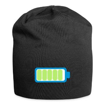 battery charge battery full icon 17 1 - Jersey Beanie - black - Front
