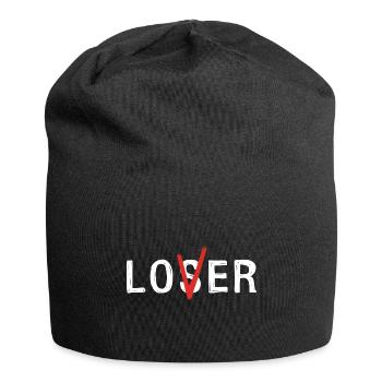 Verlierer oder Liebhaber - Jersey-Beanie - Schwarz - Vorne