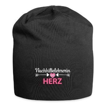 Nachhilfelehrerin Nachhilfe Sprüche Privatlehrerin - Jersey-Beanie - Schwarz - Vorne