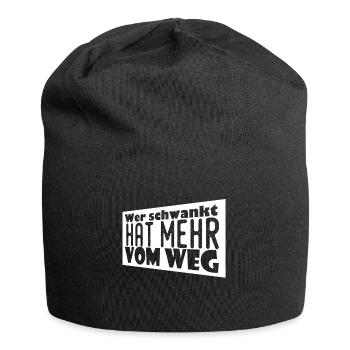 Bier aus Hopfen und Malz garantiert schönen Rausch - Jersey-Beanie - Schwarz - Vorne