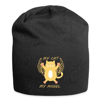 Chat et gueule de bois - Bonnet en jersey - noir - Devant