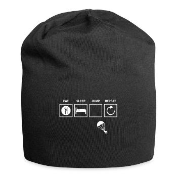 Skydiving shirt & Parachute cadeau - Bonnet en jersey - noir - Devant