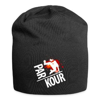 PARKOUR! - Jersey-Beanie - Schwarz - Vorne