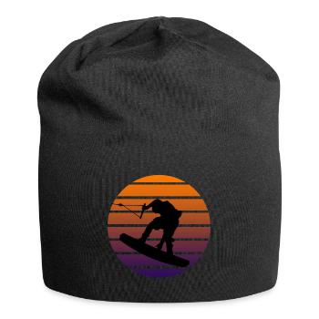 Wakeboard Shirt & Geschenk Wakeboarder - Jersey-Beanie - Schwarz - Vorne