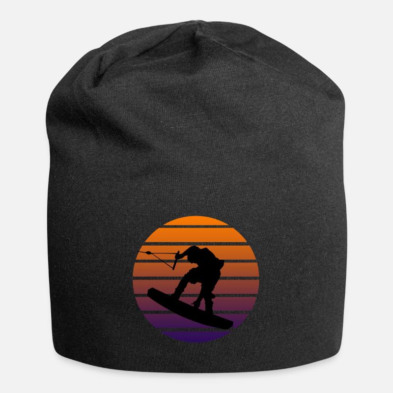 Wakeboard Shirt & Geschenk Wakeboarder - Jersey-Beanie - Schwarz